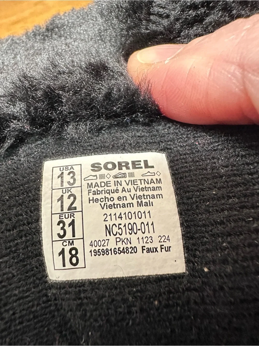 Sorel Kids Black and Blue Winter Boots with Yellow Logo